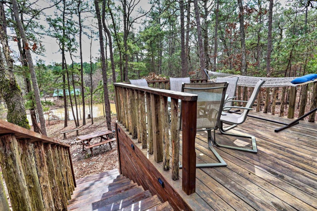 Broken Bow Log Cabin With Fire Pit, Pond, And Deck! 외부 사진